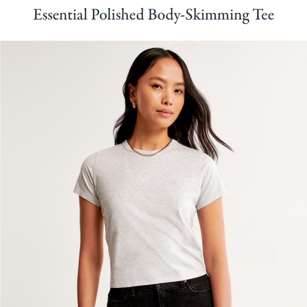 Abercrombie Essential Polished Body Skimming Tee